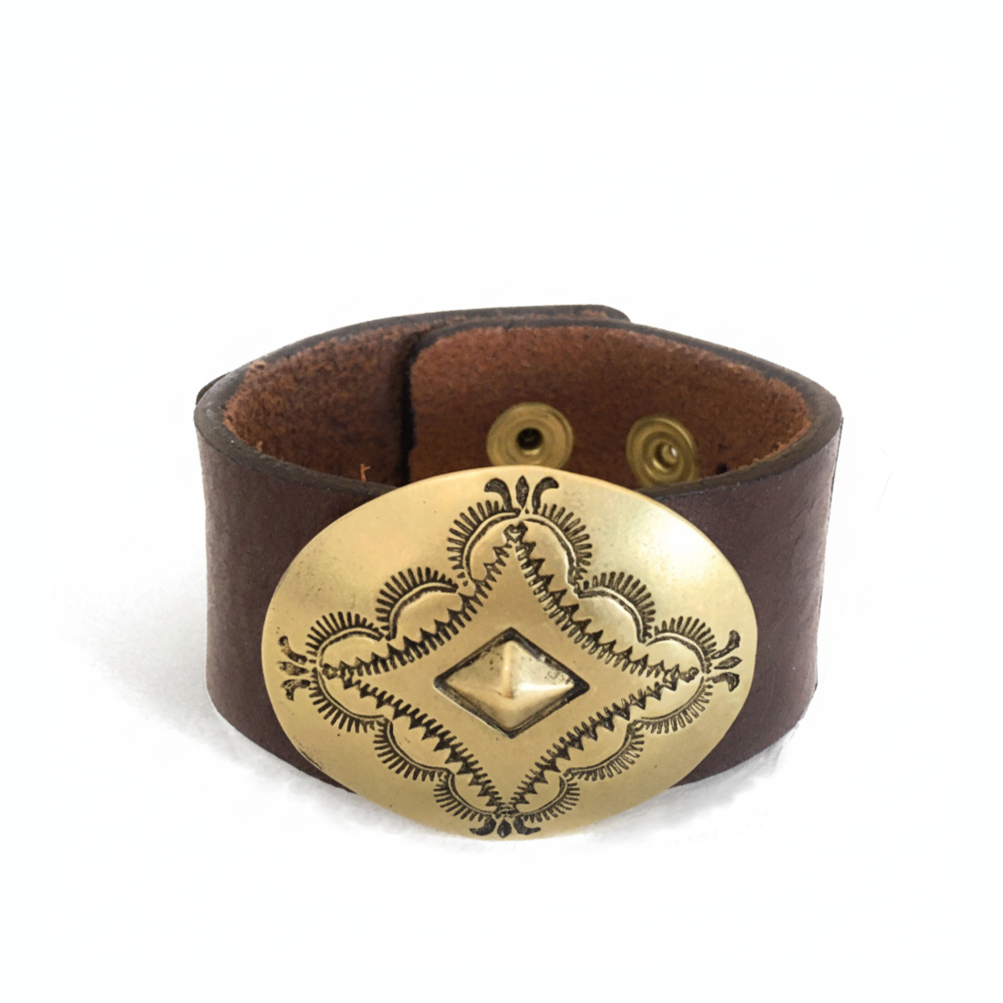 Concho Leather Bracelet