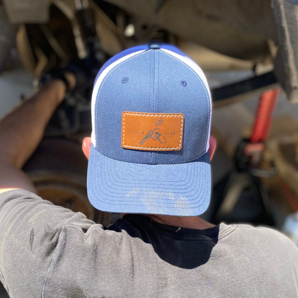 Reload Love Leather Patch Hat