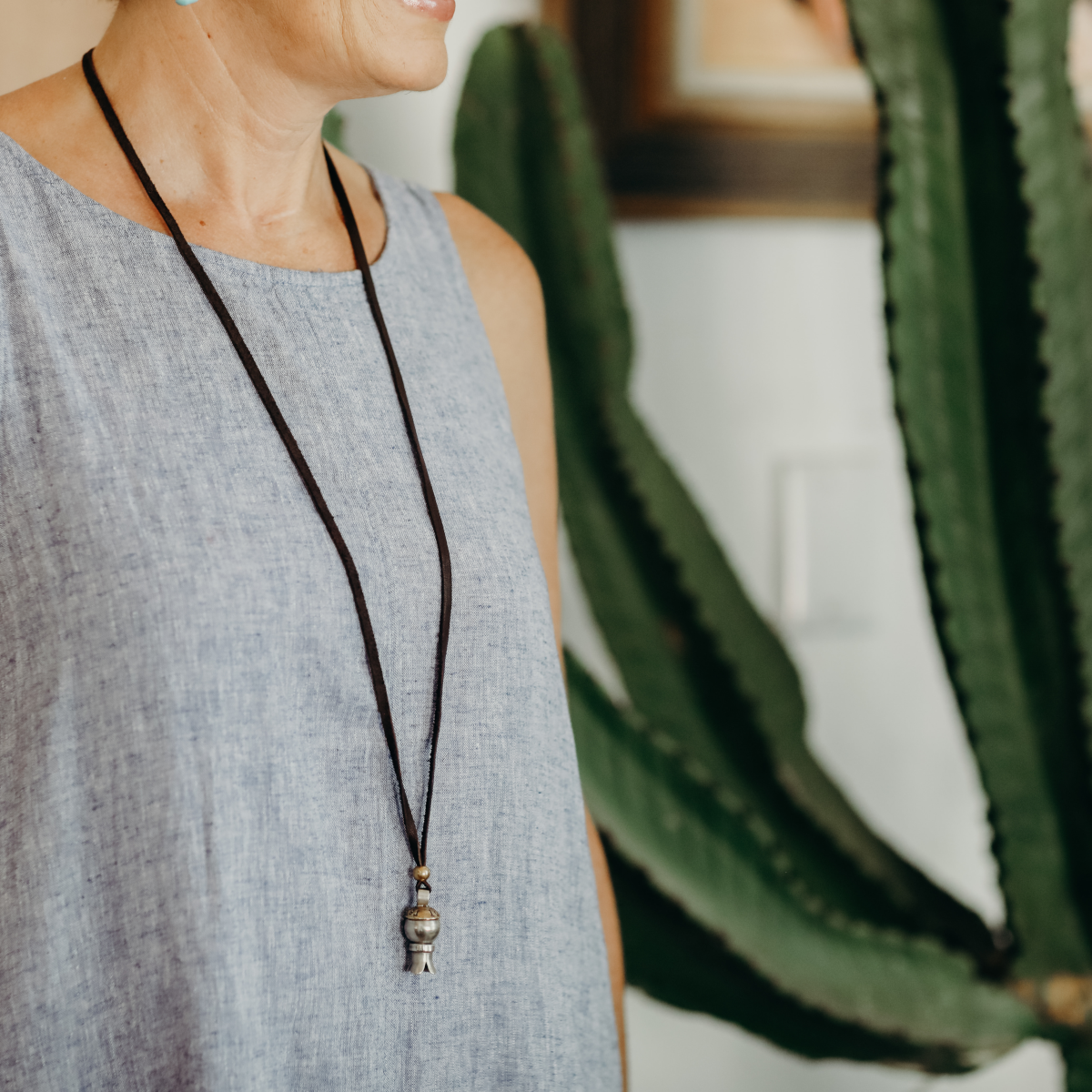 Squash Blossom Pendant Necklace