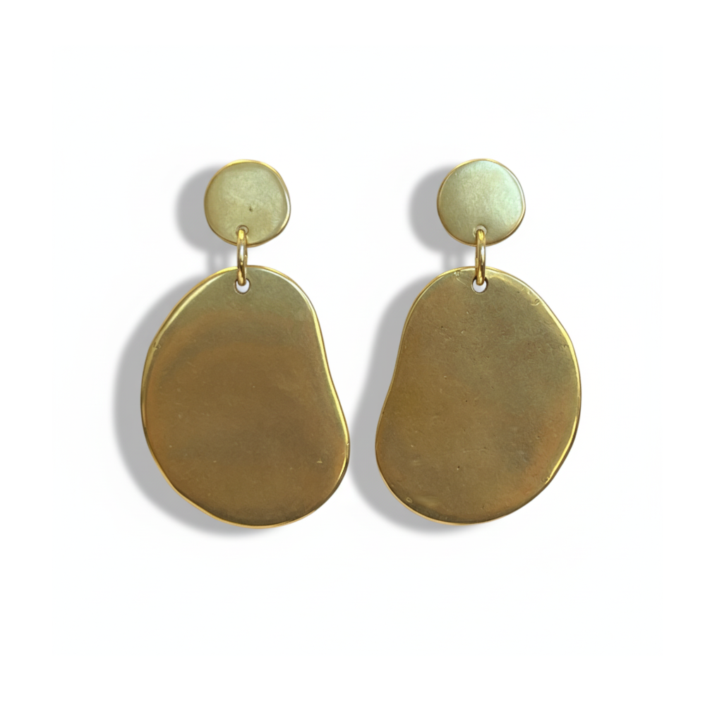 Molten Disc Earrings