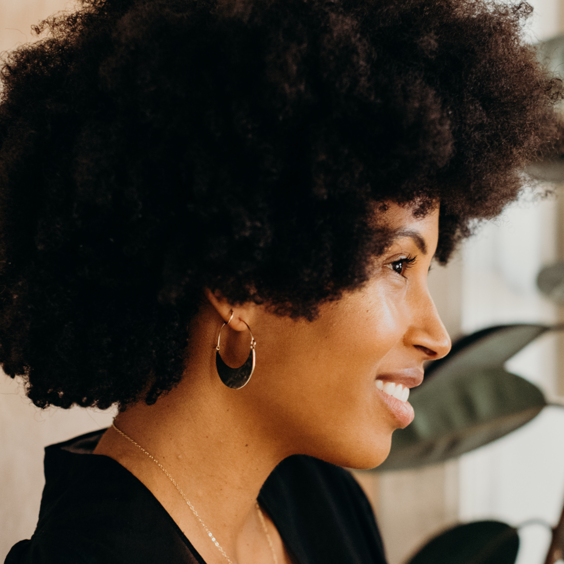 Hammered Hoop Earrings