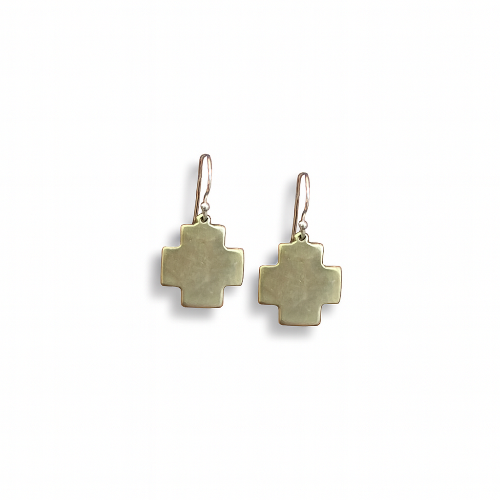 Square Cross Earrings