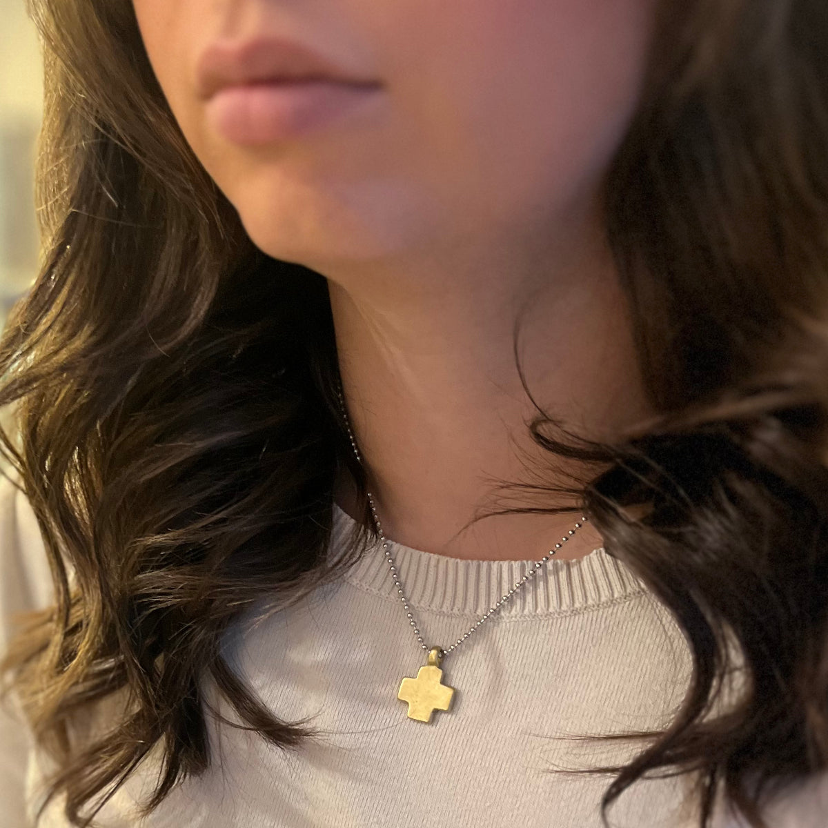 Square Cross Necklace